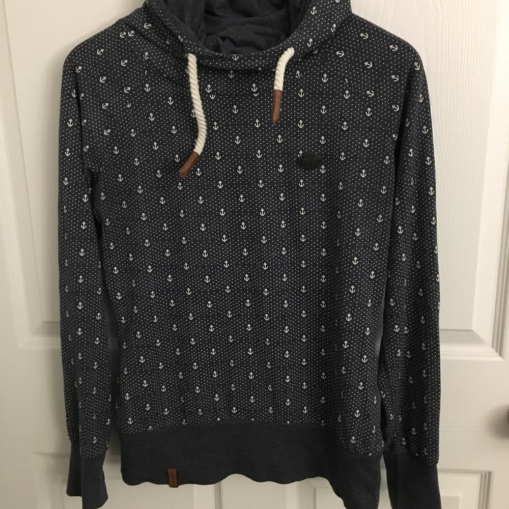 Naketano navy blue pullover with hood